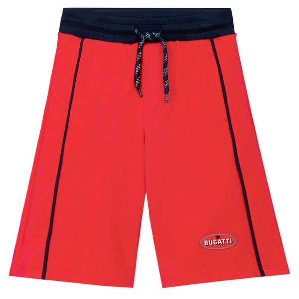 Boys Red Logo-Print Shorts