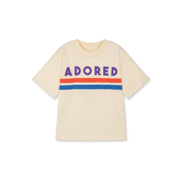 Ivory Organic Cotton Slogan T-Shirt