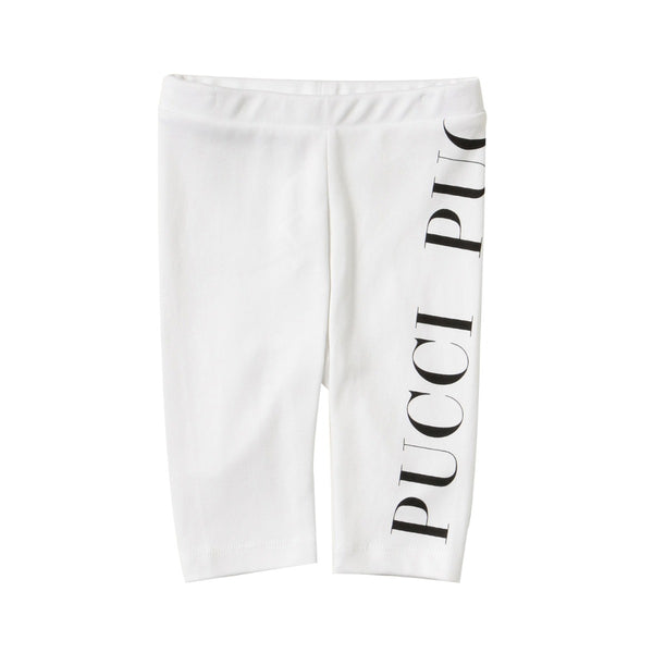 Emilio Pucci White Logo Leggings