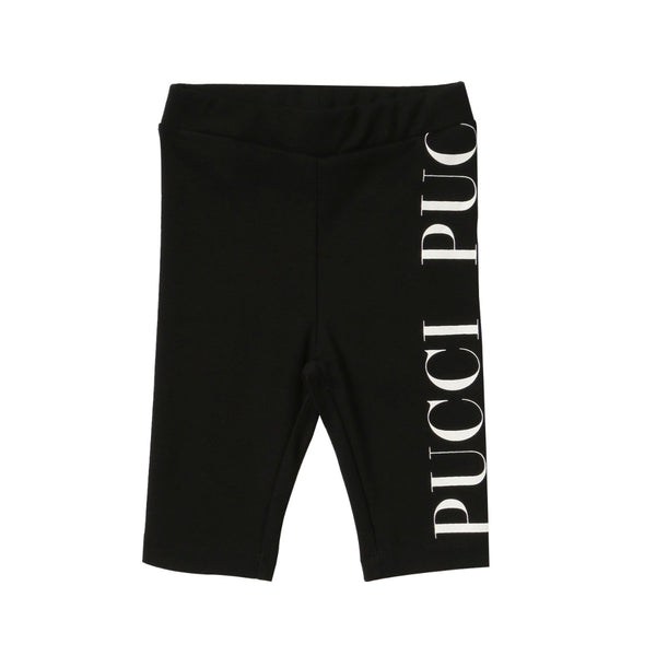Emilio Pucci Black Logo Leggings