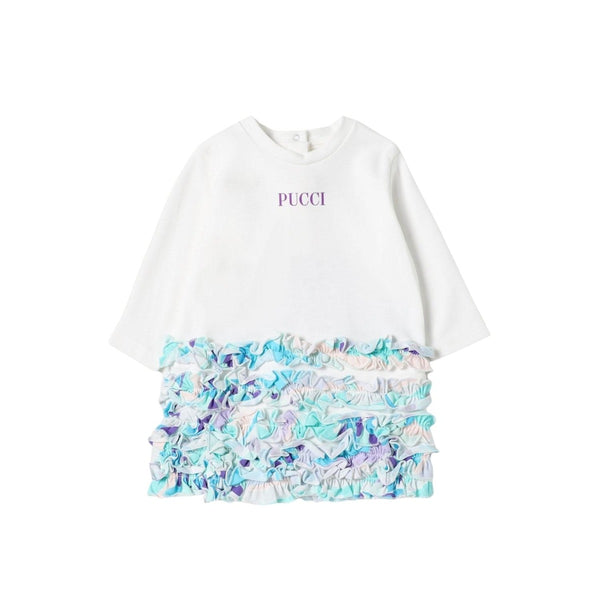 Emilio Pucci Long Sleeves Dress With Rouces