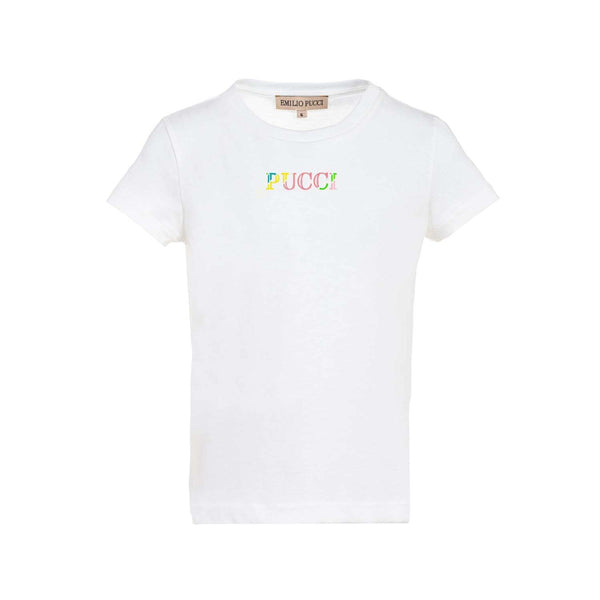 Pucci Multi Color Logo Print T-shirt