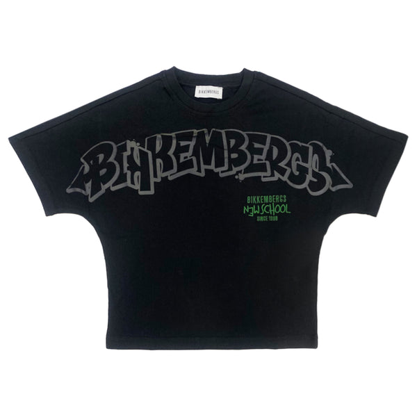 Boys Black Logo-Print T-Shirts