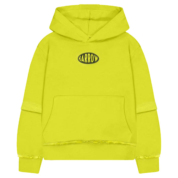 Boys Lime Green Logo-Print Hoodies