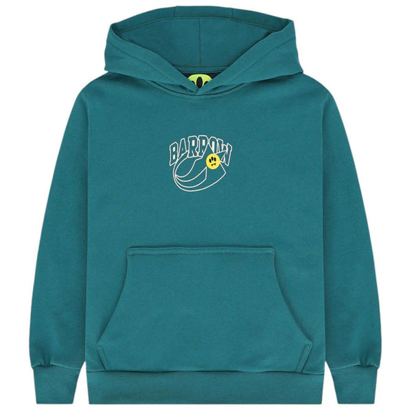Boys Green Logo-Print Hoodies