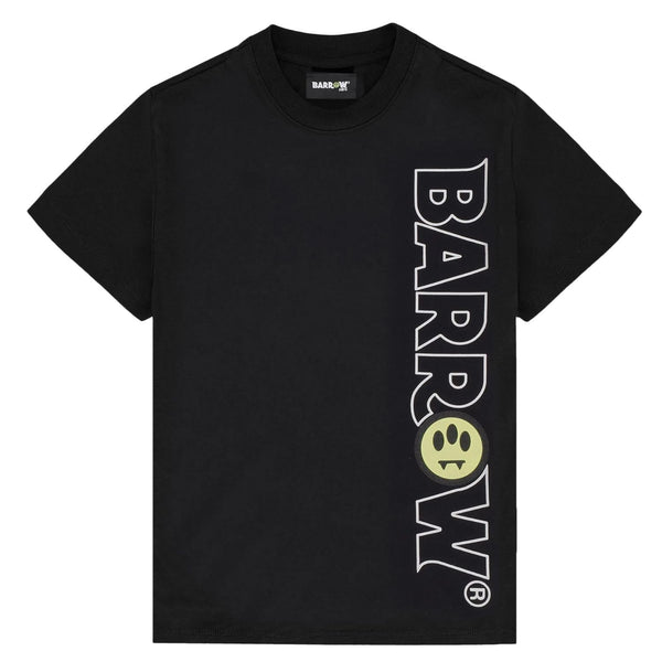 Boys Black Logo-Print T-Shirt