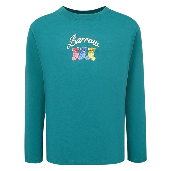 Unisex Green Teddy Bear-Print T-Shirt