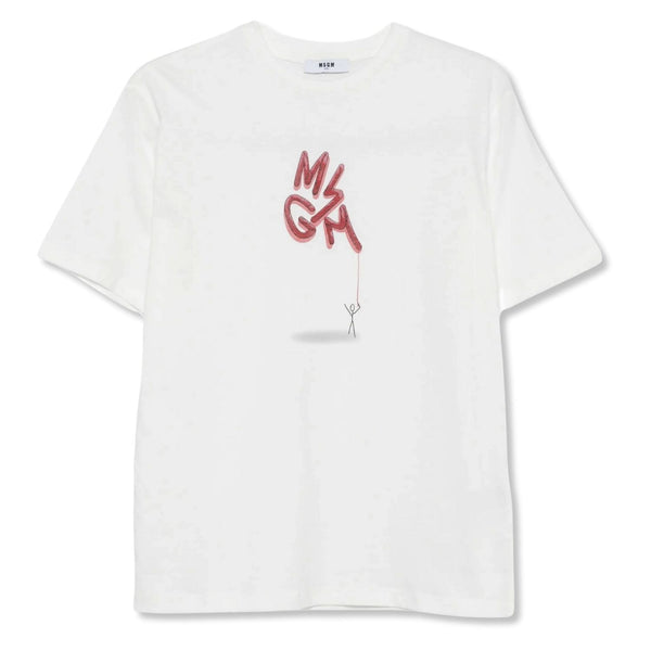 Boys White Logo-Print T-Shirt