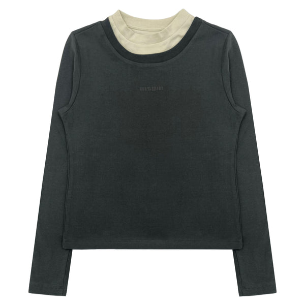 Girls Dark Grey Logo-Print T-Shirt