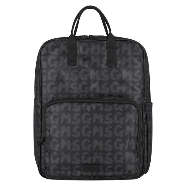 Boys Black All Over Logo-Print Backpack