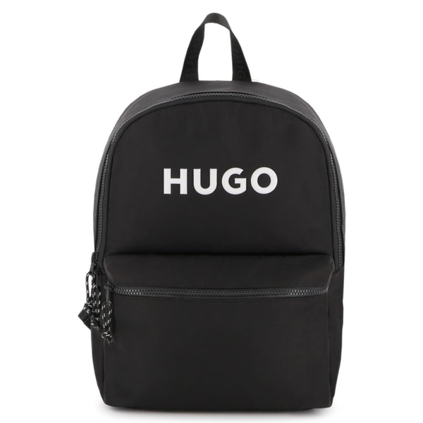 Boys Black Logo-Print Backpack