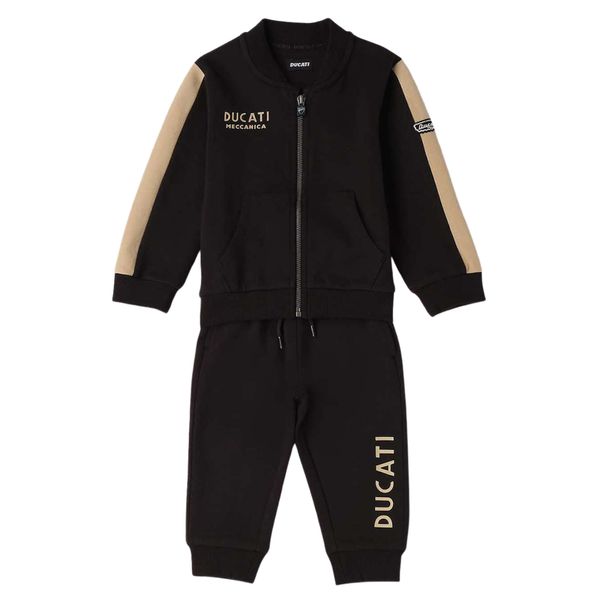 Baby Boys Black Logo-Print Tracksuit