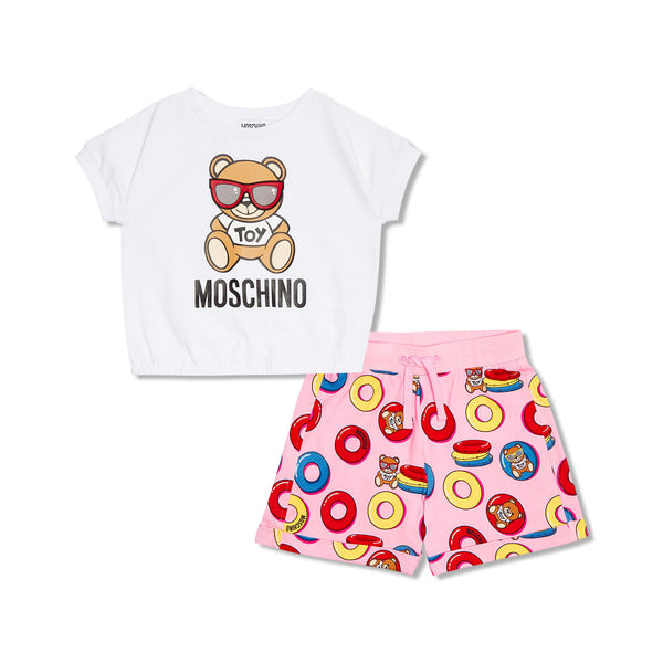 Teddy Bear Print Two Piece Set