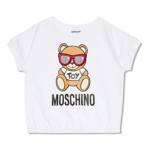 Teddy Bear Print Short Sleeved T-shirt