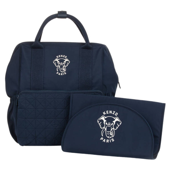 Baby Unisex Navy Blue Elephant Changing Bag (40cm)