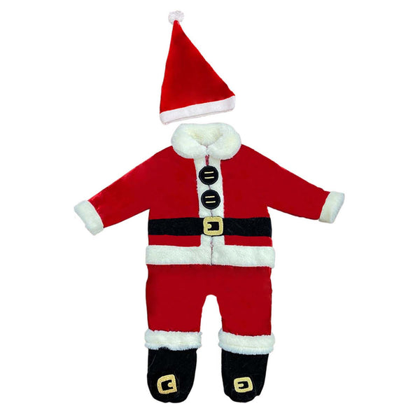 Baby Boys Red Santa Claus Rompers