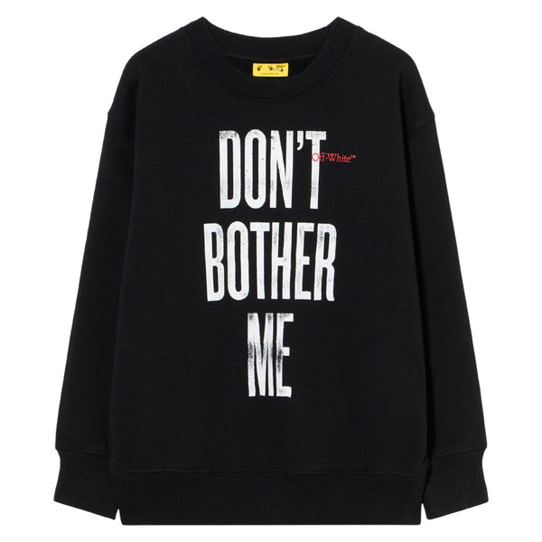 Boys Black Quote Graphic-Print Sweatshirts