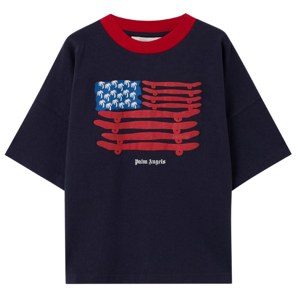Boys Blue Logo-Print T-Shirt