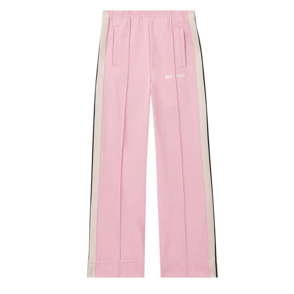 Girls Pink Wide-Leg Logo-Print Trouser