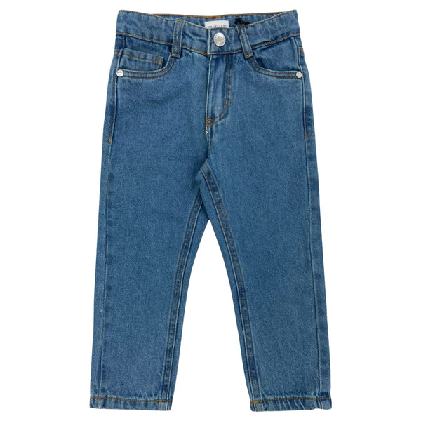 Baby Boys Blue Logo-Patch Denim Jeans