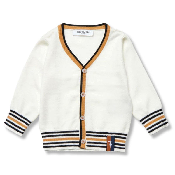 Baby Boys Ivory Logo-Patch Sweater