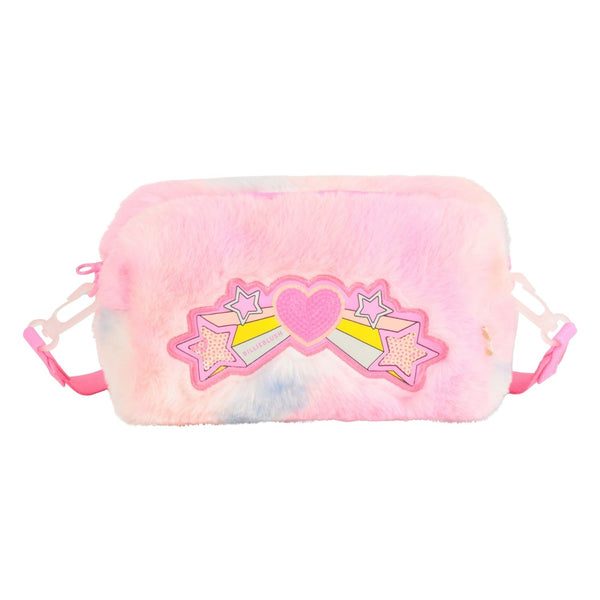 Girls Pink Faux Fur Hand Bags