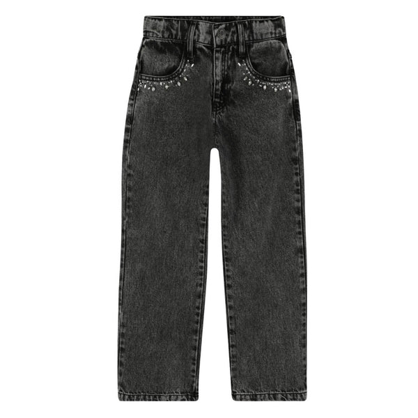 Girls Black Slim-Fit Jeans