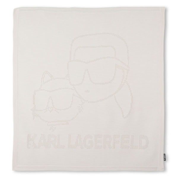 Baby Unisex Beige Logo-Print Blanket