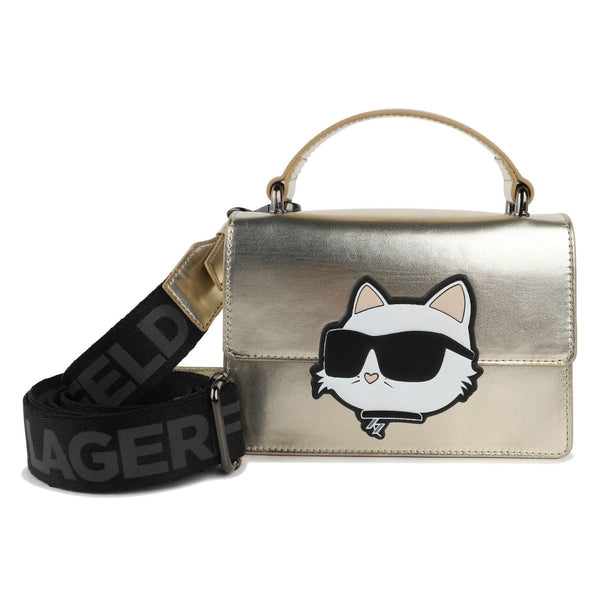 Baby Girls Gold Logo-Strap Hand-Bag