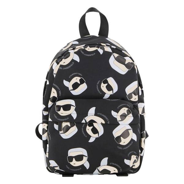 Boys Black Logo-Print Backpack