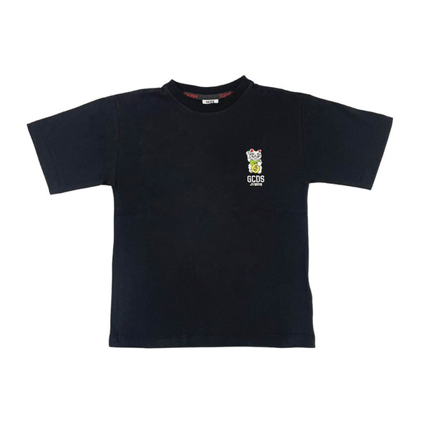 Black Half Sleeve Cotton T-Shirt