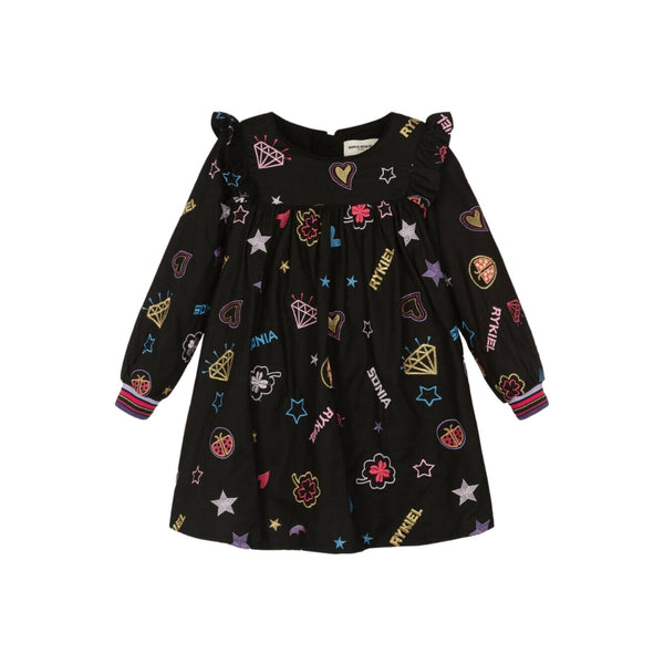 Girls Black Stars & Charms Dress