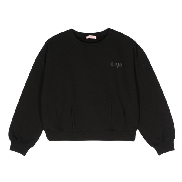 Girls Black Liu Jo Logo-Applique Sweatshirt