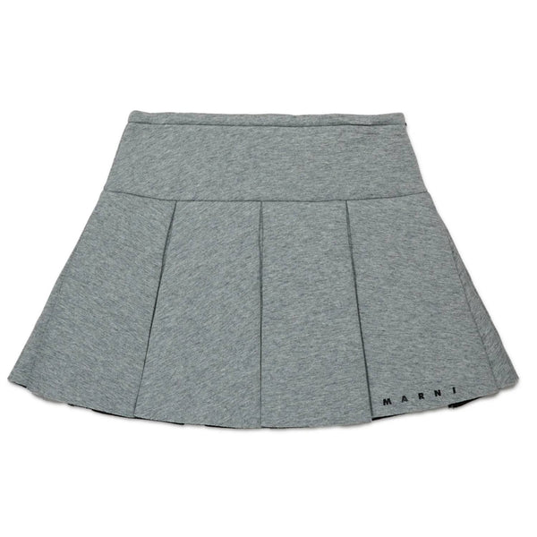 Girls Grey Logo-Print Skirt