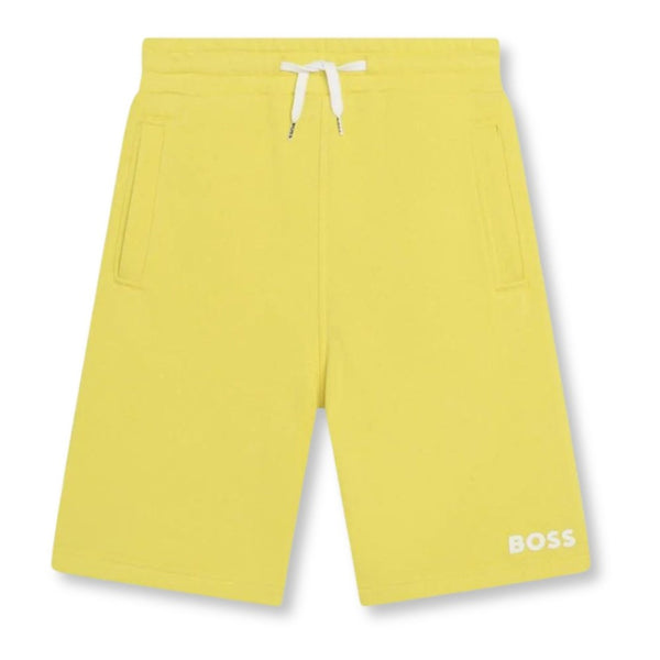 Boys Yellow Cotton Shorts