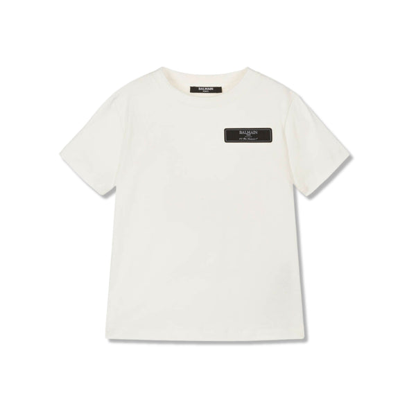 Boys Ivory Cotton T-Shirt