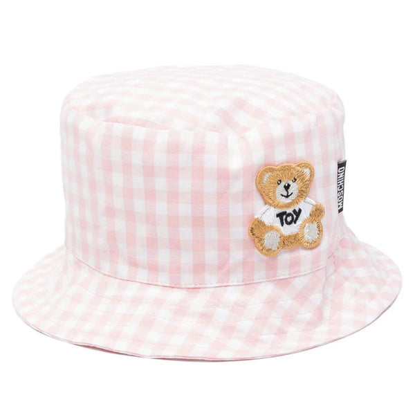 Baby Girls Gingham Teddy Bear Sun Hat