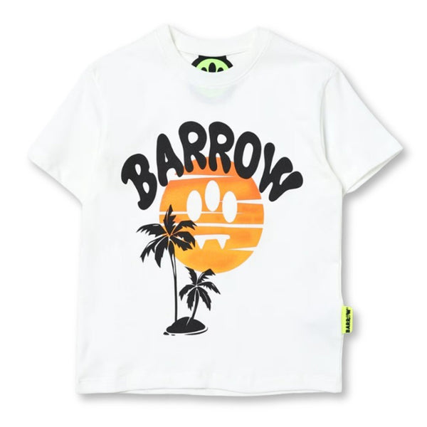 Unisex White Graphic-Print Cotton T-Shirt