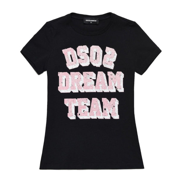 D2Kids Girls Dream Team Black T-Shirt