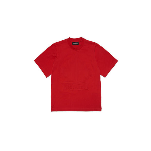 Red Cotton T-Shirt For Unisex