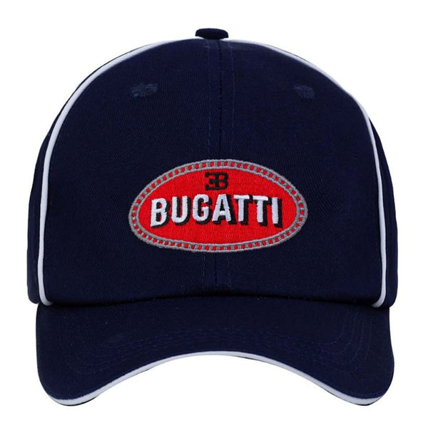 Boys Navy Blue Logo Cotton Cap