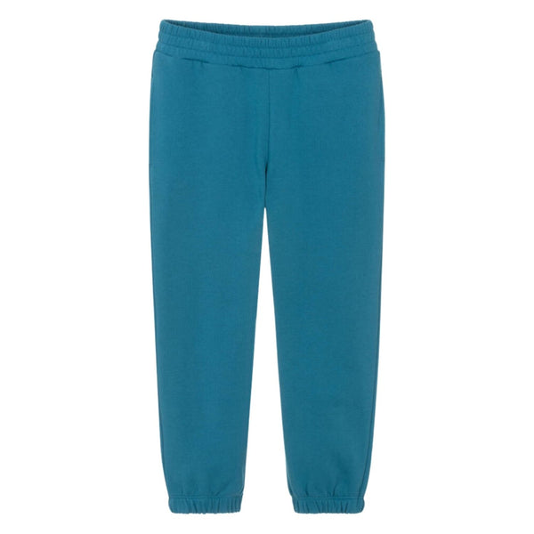 Boys Blue Earth-Motif-Print Joggers