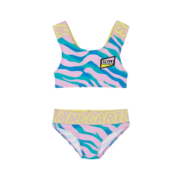 Girls Pink & Blue Bikini