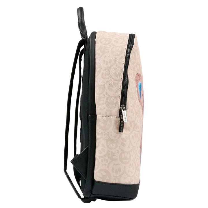 Barrow Kids – Unisex Beige Teddy Bear-Print Backpack