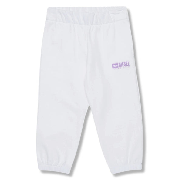 Baby Unisex White Logo-Print Jogger