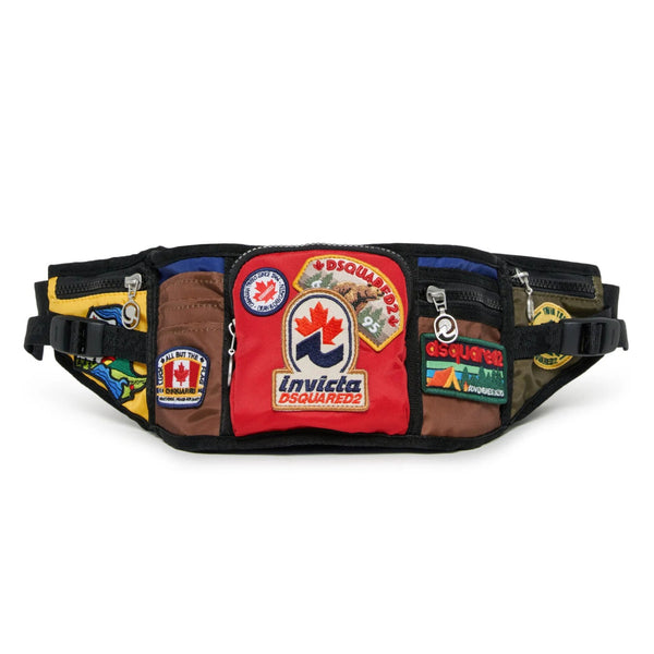 Boys Multi-Color Patch-Detail Belt Bag
