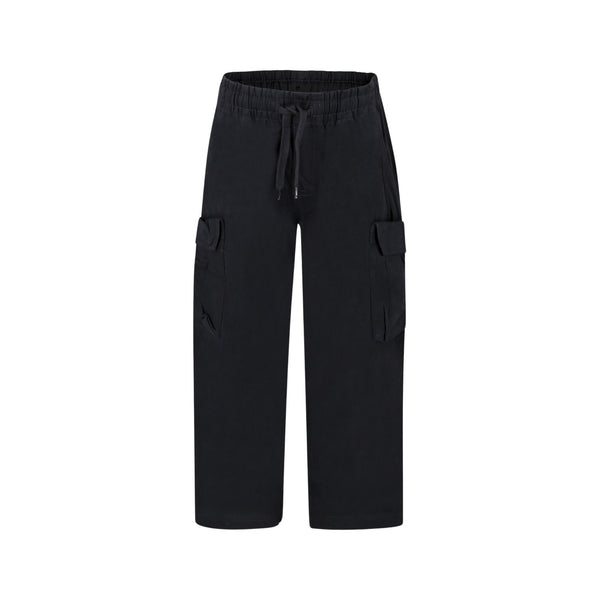 Boys Dark Grey Straight-Leg Cargo Trouser