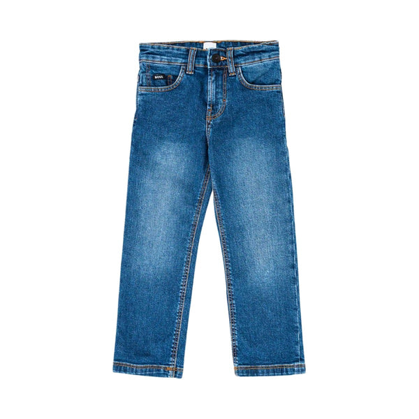 Boys Denim Blue Slim Fit Jeans