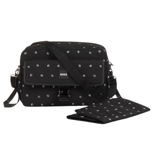Baby Unisex Black B Monogram Changing Bag (38cm)