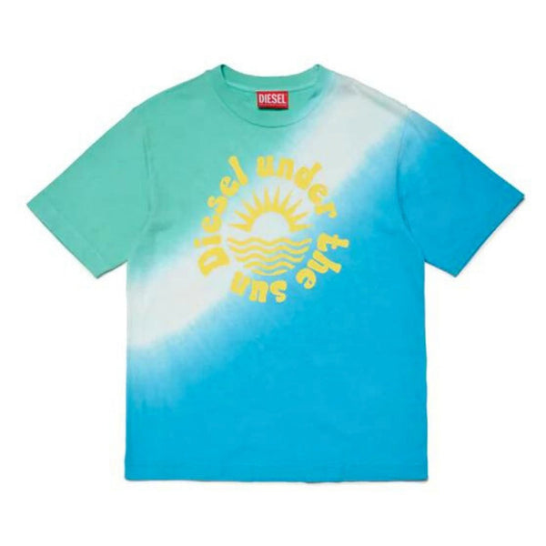 Boys Multicolor Dip Dye-Print T-shirt